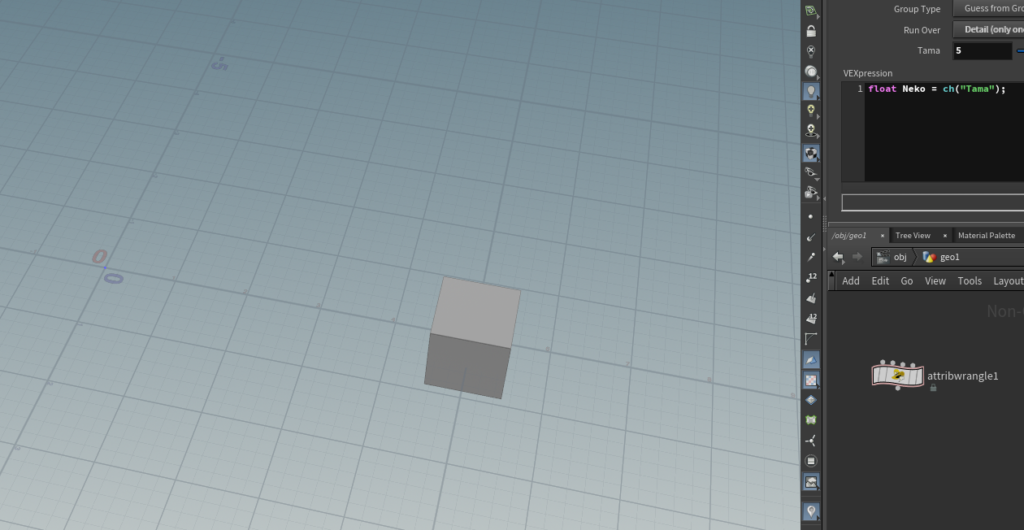Houdini AttributeWrangleとPasteRelative