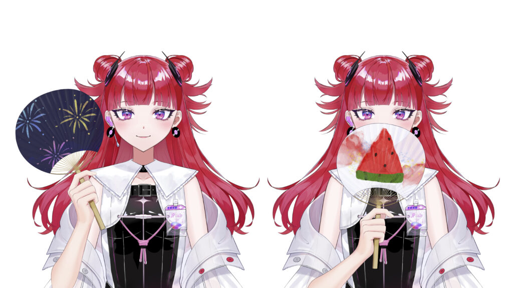 Vtuberフリー素材『うちわ編』