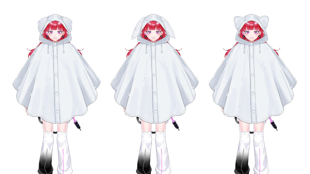 Vtuberフリー素材！『レインコート編』