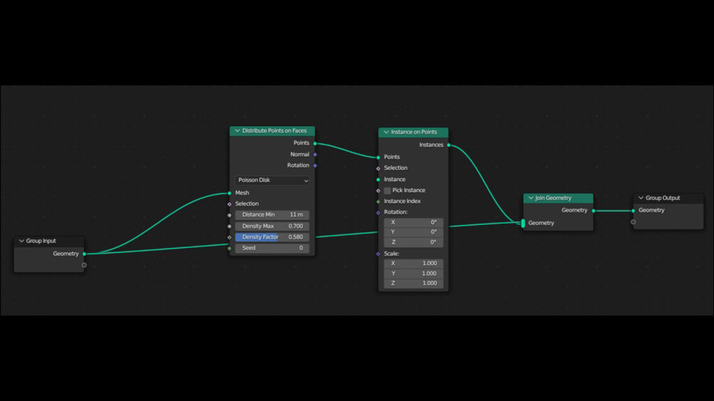 【blender】geometry node のレンダリング方法について紹介！
