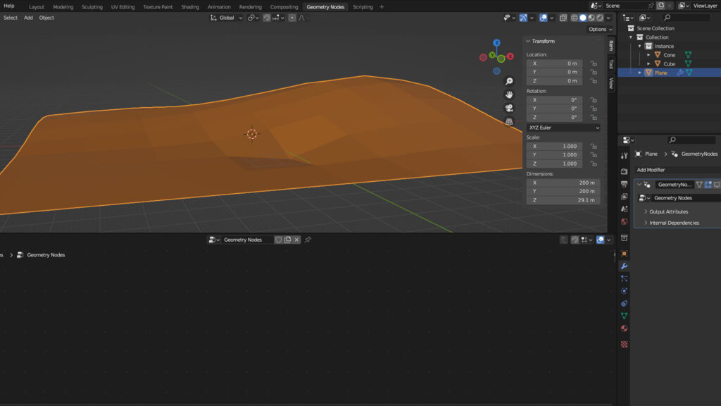 そもそも geometry node とは