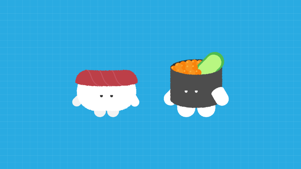 イラレでおすしのイラスト