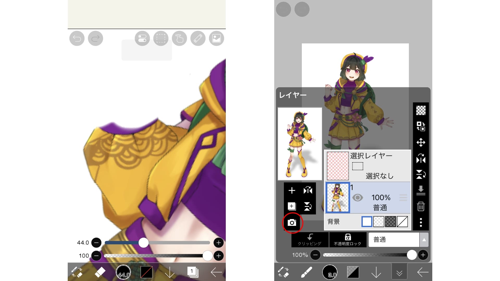 VTuber、ライバー向けスマホで簡単作成編【素材の作り方】