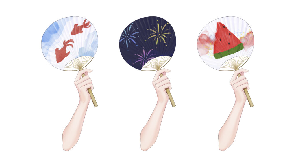 Vtuberフリー素材『うちわ編』