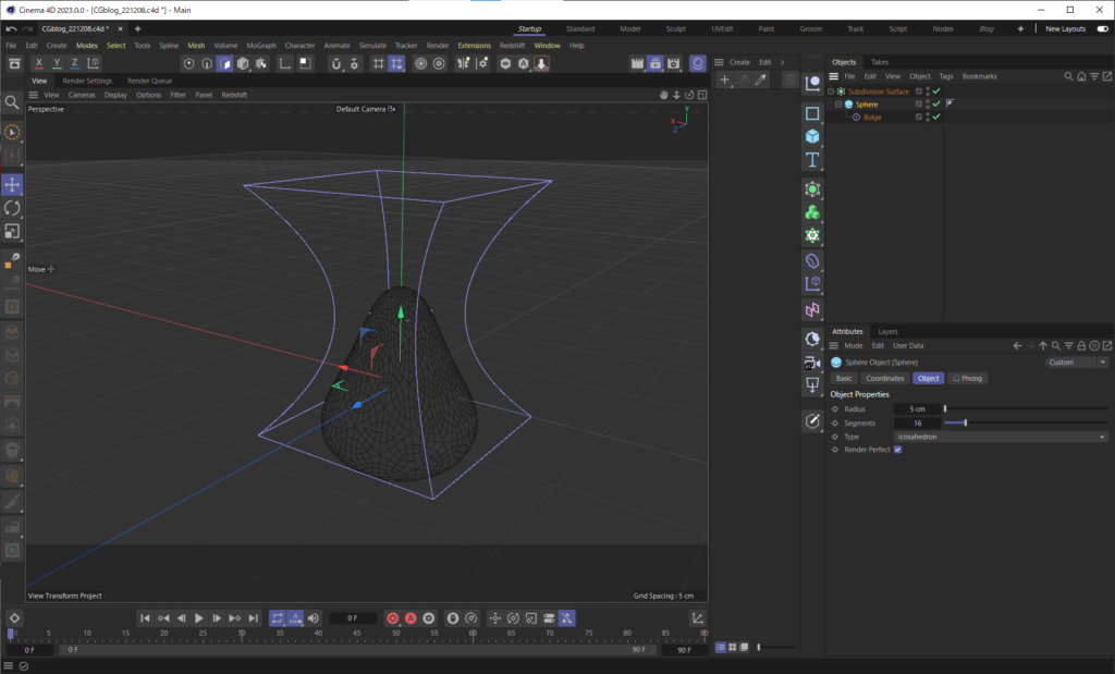 C4Dでケーキを作る