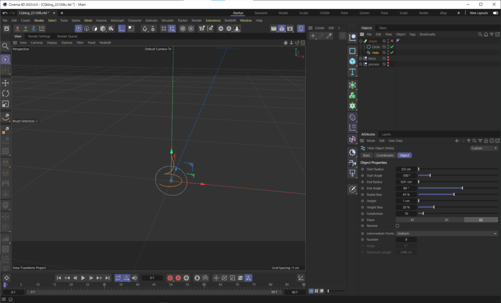 C4Dでケーキを作る