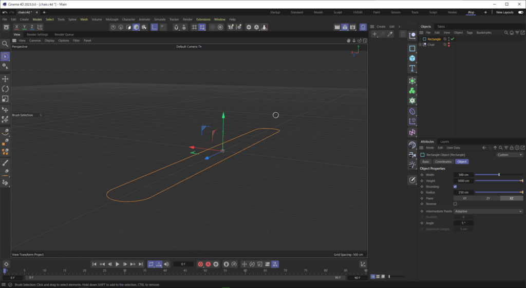 C4Dでリフトを作る