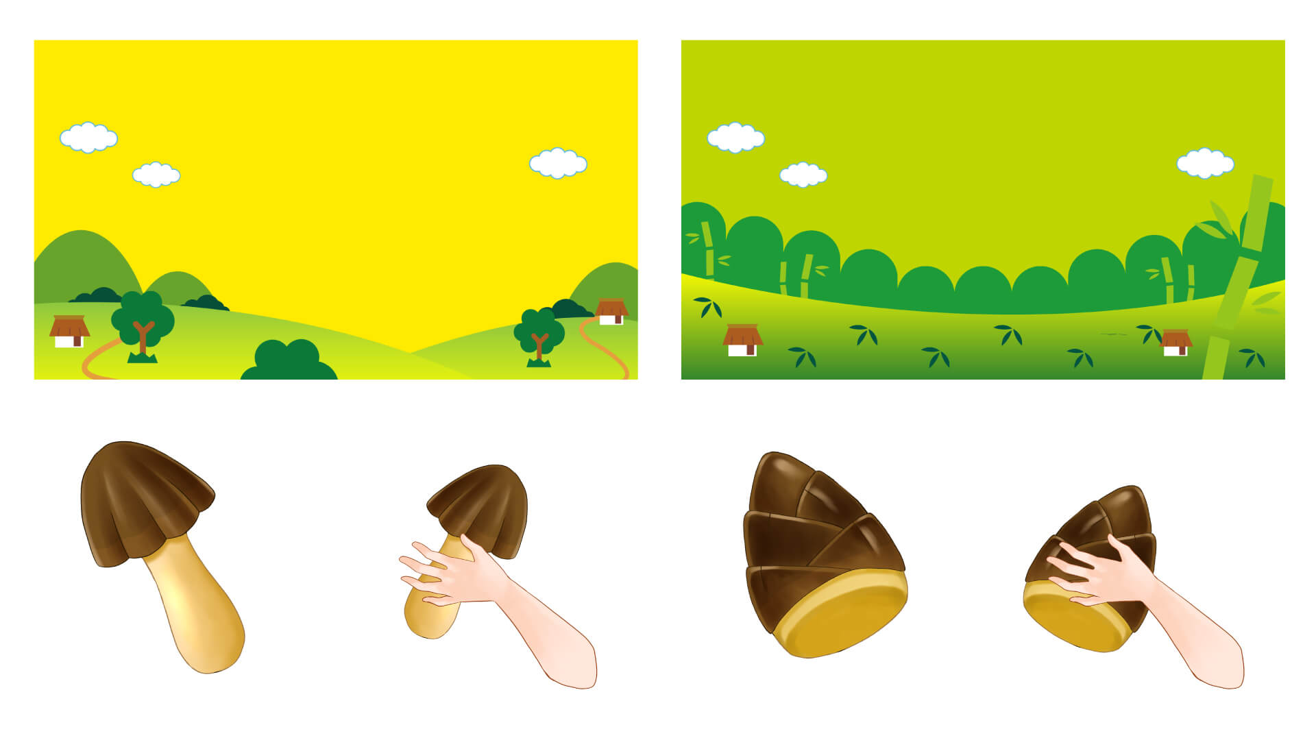 VTuber、ライバー向けきのこたけのこ戦争無料素材 特別素材編【フリー素材・作り方】