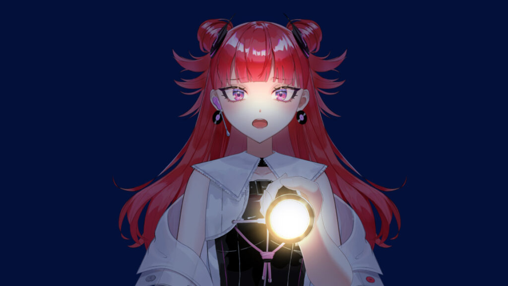 Vtuberフリー素材『懐中電灯編』