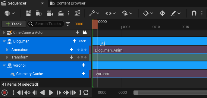 C4Dのアニメーション付きボロノイ分割をUE5に持っていく