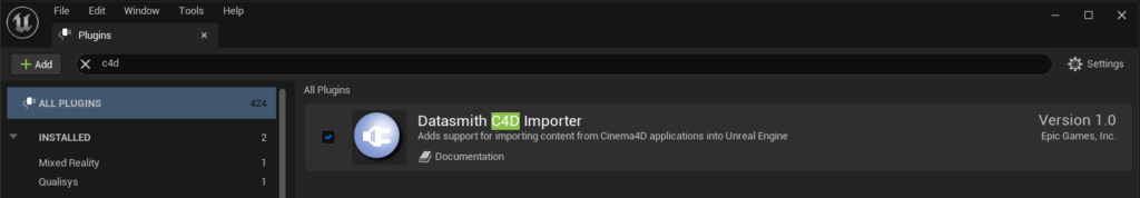 Cinema4D(以下C4D)からアニメーション付きのオブジェクトをUE5に持っていく方法