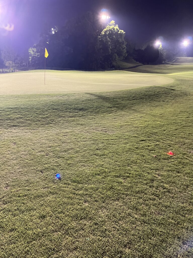 初めてのナイターラウンド！