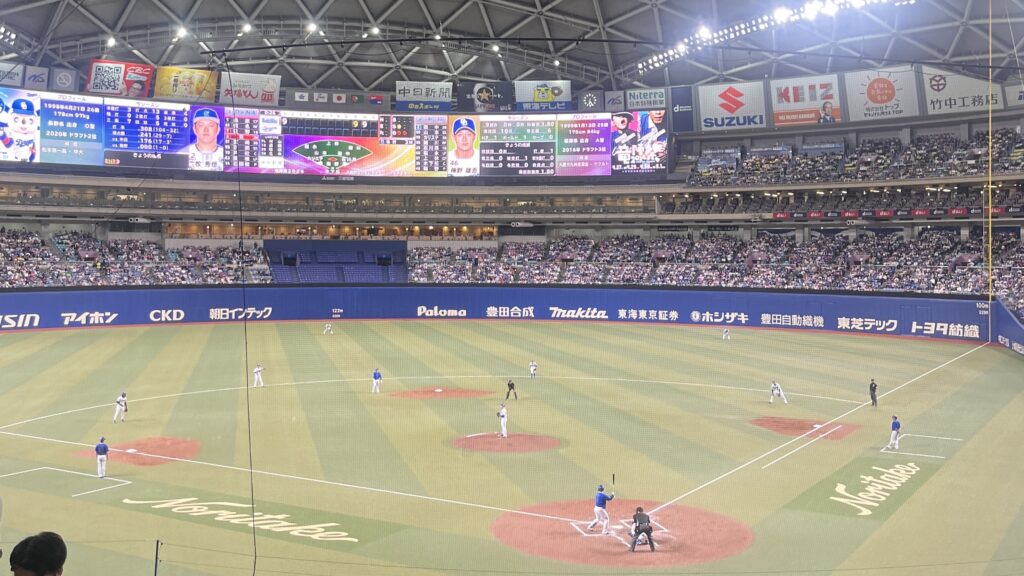 【人生初】ドームで野球観戦してきました！